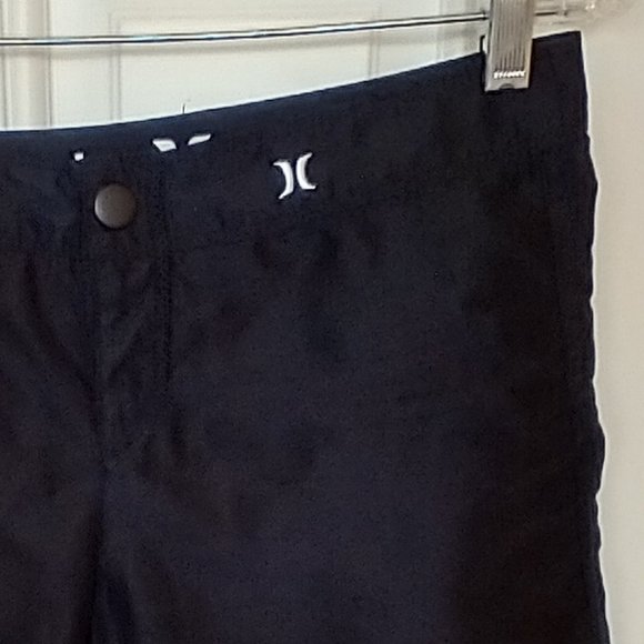 Women's Size 1 Hurley Supersuede Beachrider Board Shorts, black - Picture 3 of 8
